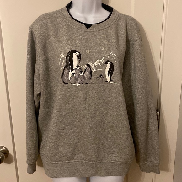 Norther Reflections Sweatshirt Penguin Family - Picture 1 of 6